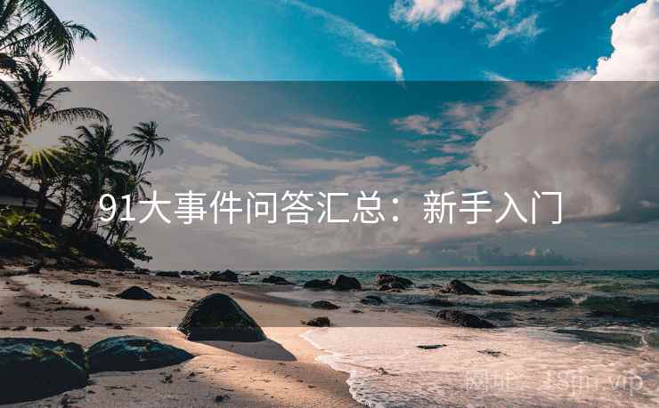 91大事件问答汇总：新手入门