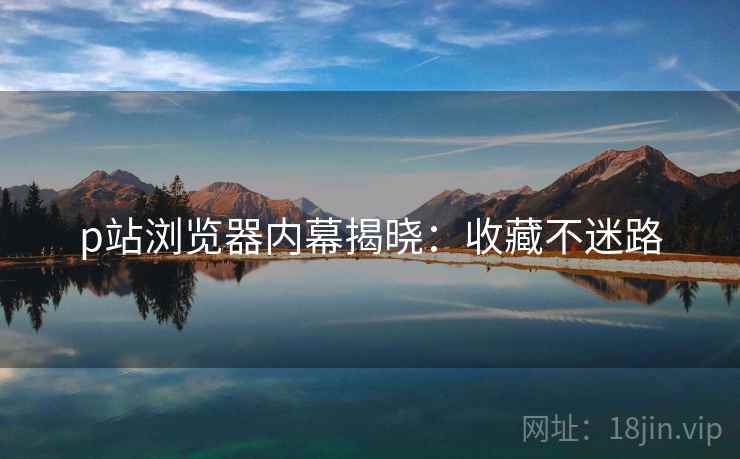 p站浏览器内幕揭晓：收藏不迷路